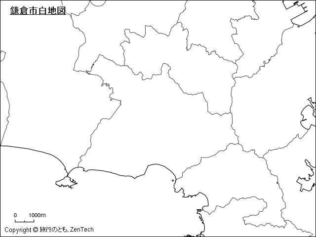 鎌倉市白地図