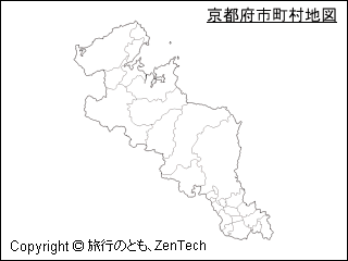 京都府 市町村地図