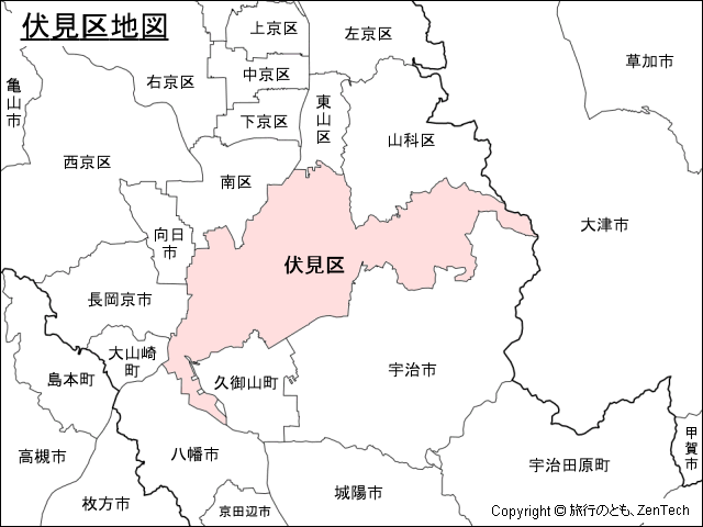 京都市伏見区地図
