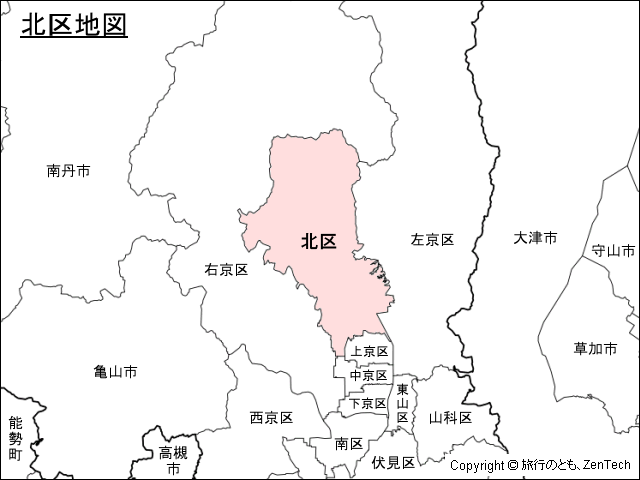京都市北区地図