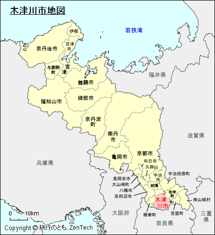 京都府木津川市地図
