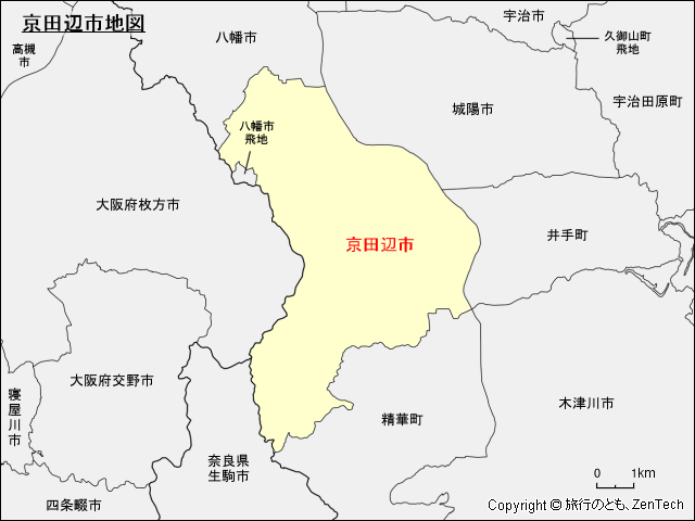 京田辺市地図