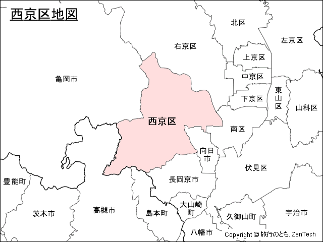 京都市西京区地図