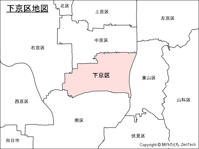 京都市下京区地図