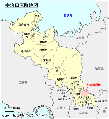 京都府宇治田原町地図