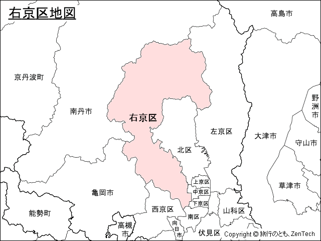 京都市右京区地図