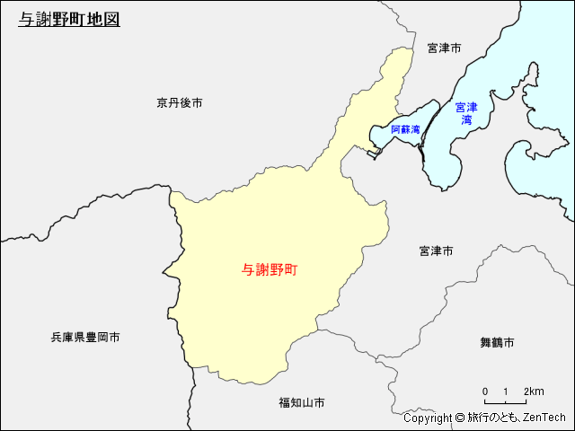 与謝野町地図