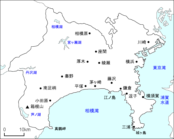 神奈川県地図