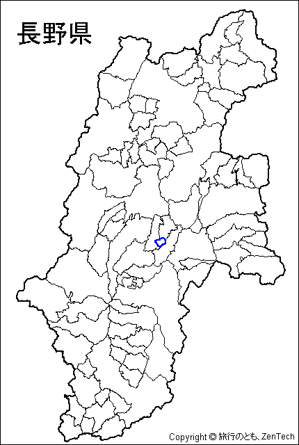 長野県 市町村地図 旅行のとも Zentech