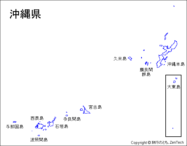 沖縄県白地図