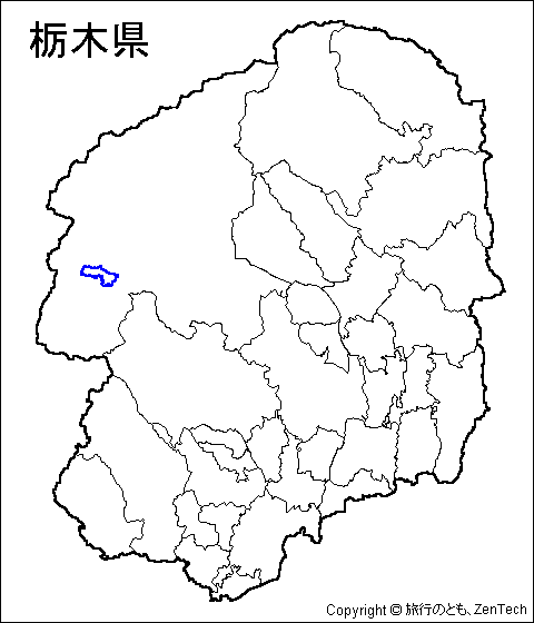 栃木県 市町村地図 旅行のとも Zentech