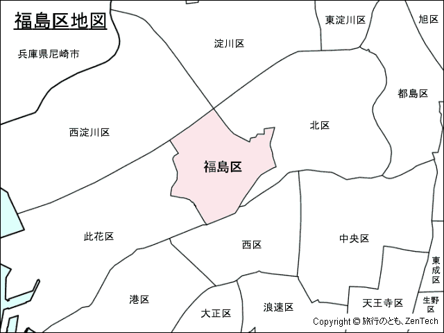 大阪市福島区地図