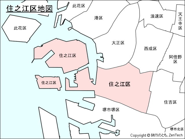 大阪市住之江区地図
