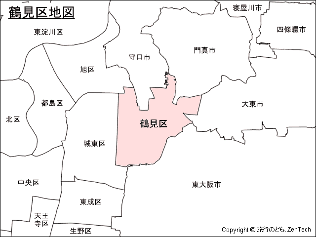 大阪市鶴見区地図