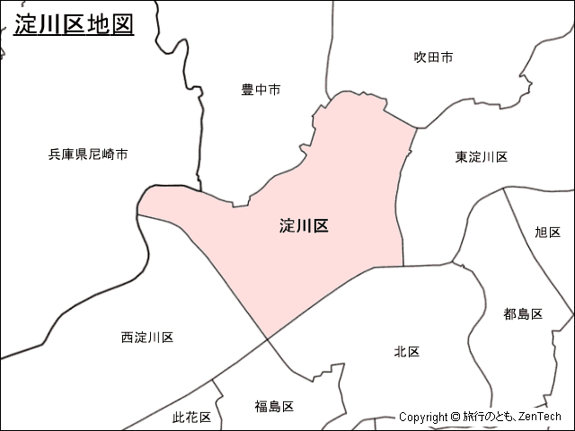 大阪市淀川区地図