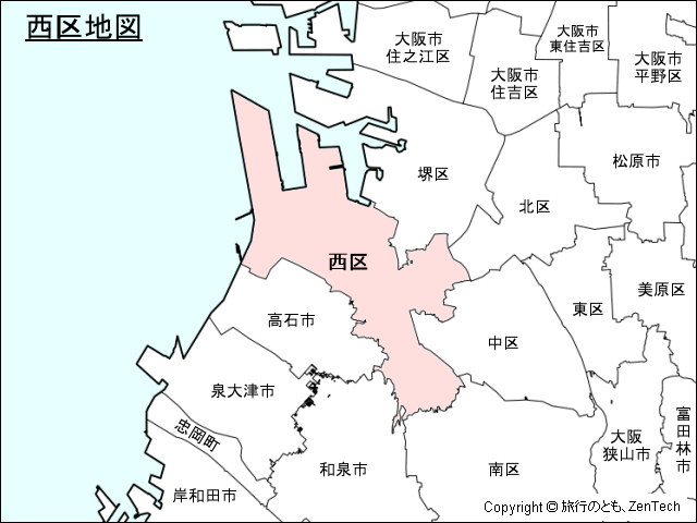 西区地図