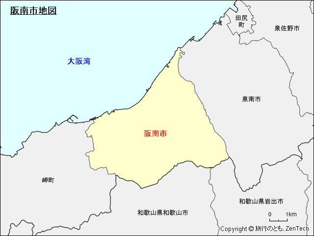 阪南市地図