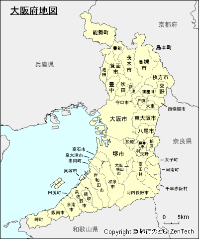 大阪 府 の 地図 画像