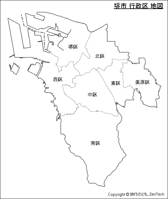 堺市 行政区 地図