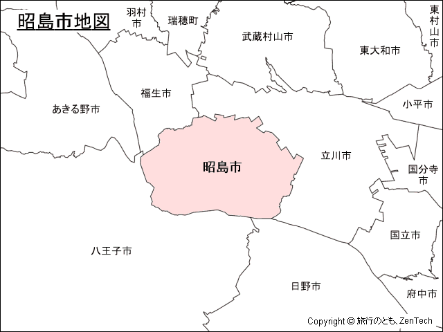 昭島市地図