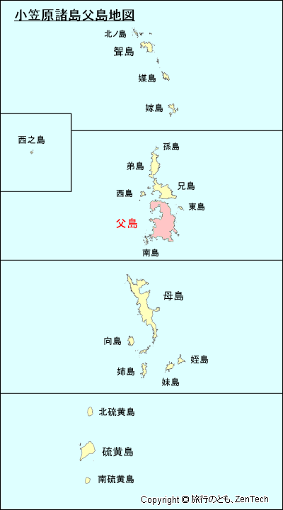 小笠原諸島父島地図