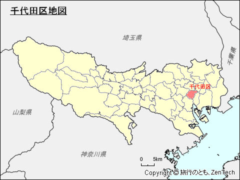 東京都東京都、千代田区地図