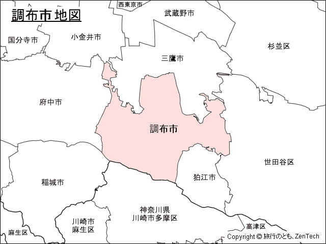 調布市地図