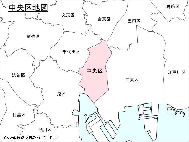 東京都中央区地図