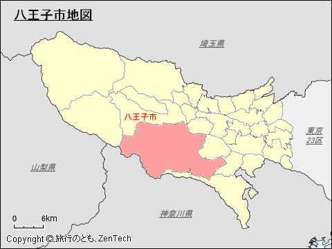 八王子市地図