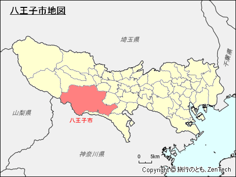 東京都八王子市地図