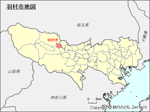東京都羽村市地図