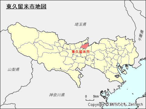 東京都東久留米市地図
