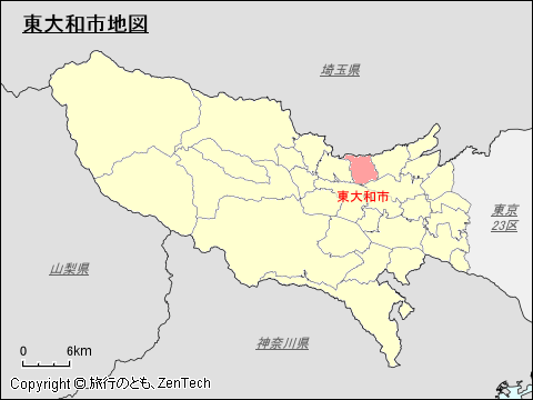 東大和市地図