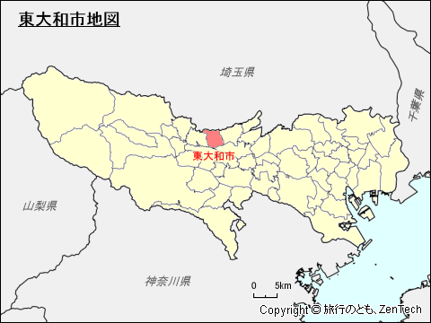 東京都東大和市地図