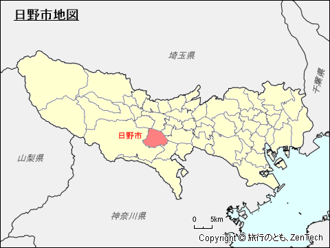 東京都日野市地図