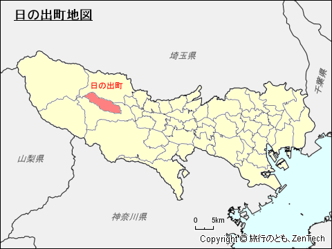 東京都日の出町地図