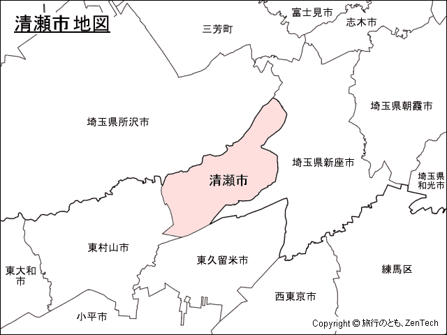 清瀬市地図