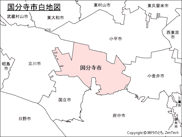 国分寺市地図