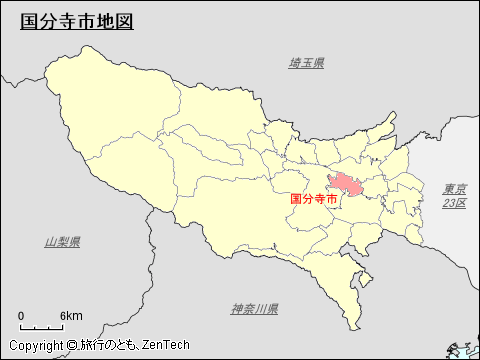 国分寺市地図