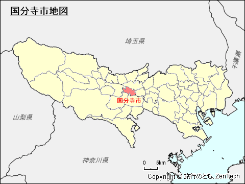 東京都国分寺市地図