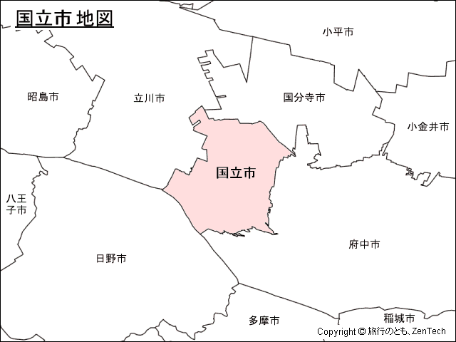 国立市地図