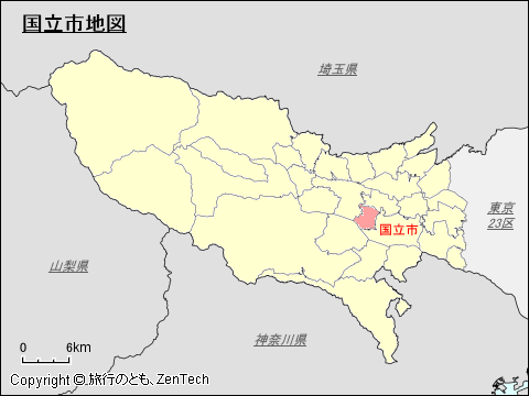 国立市地図