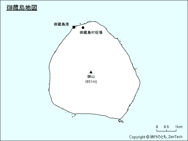 御蔵島地図