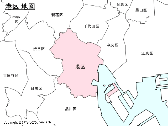 東京都港区地図