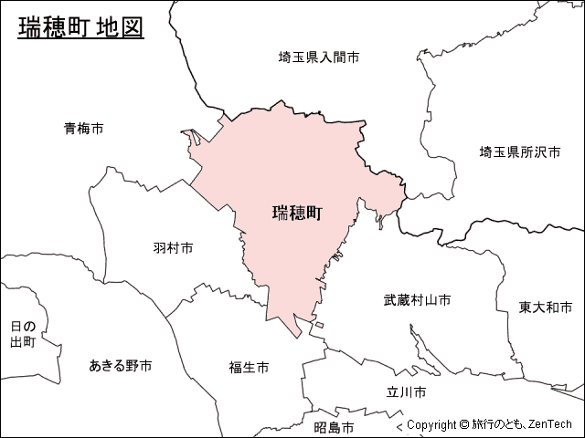 瑞穂町地図