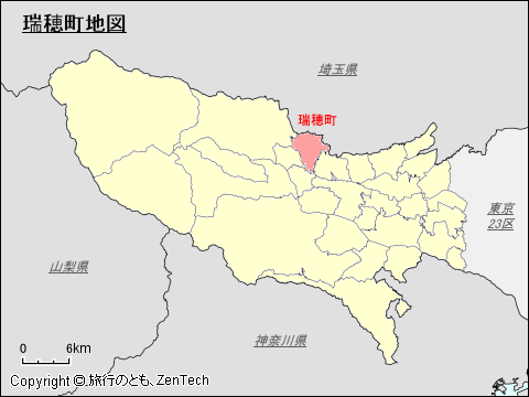 瑞穂町地図