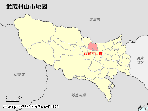 武蔵村山市地図