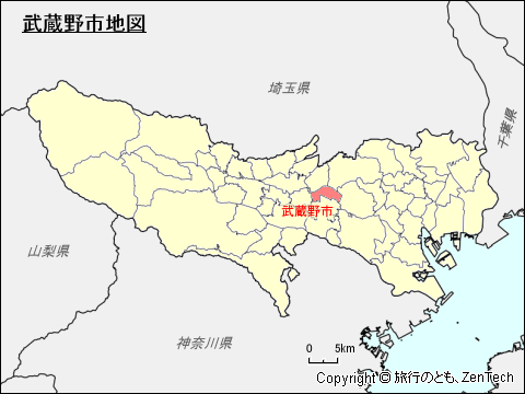 東京都武蔵野市地図