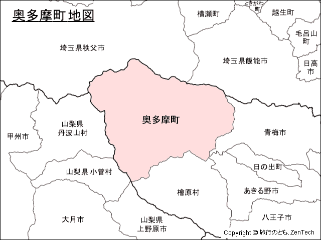 奥多摩町地図