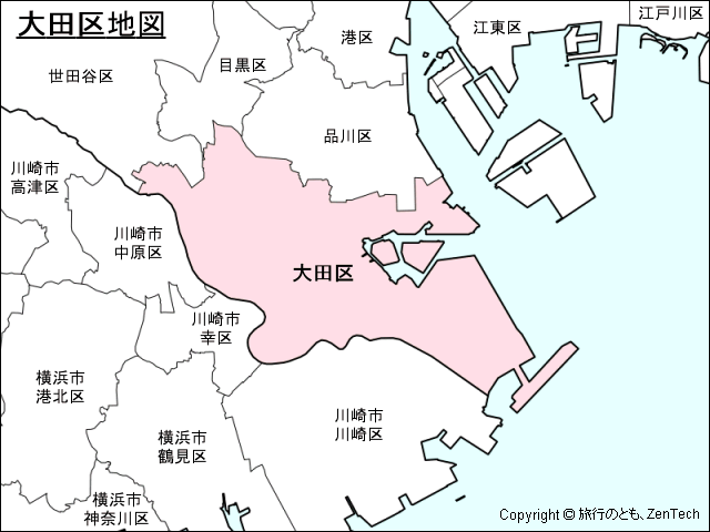 大田区地図